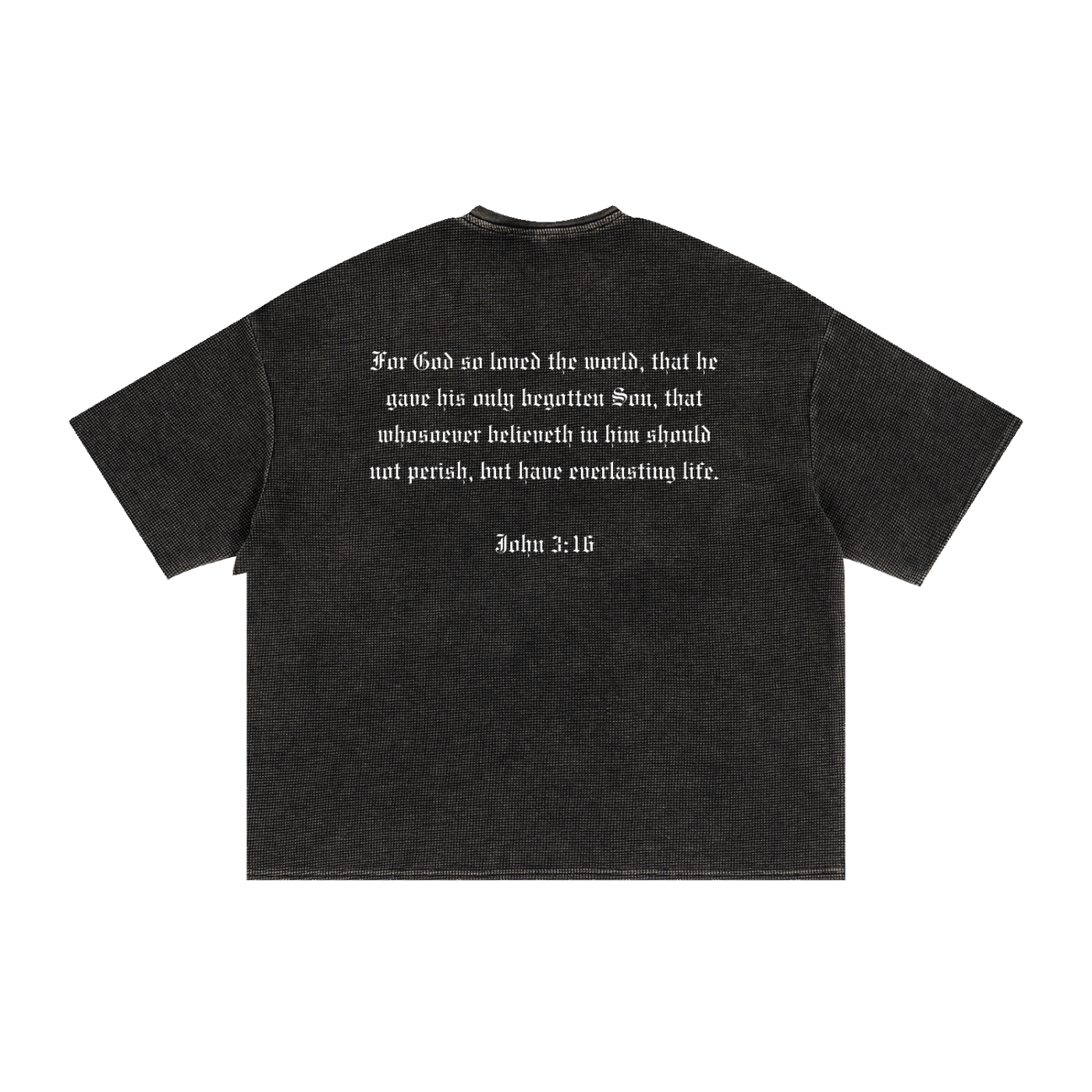 Textured Waffle Washed Boxy T-Shirt
