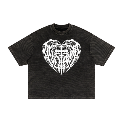 Textured Waffle Washed Boxy T-Shirt