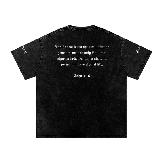 Deus Amat - God Loves - John 3:16 - Unisex, Black, Cotton